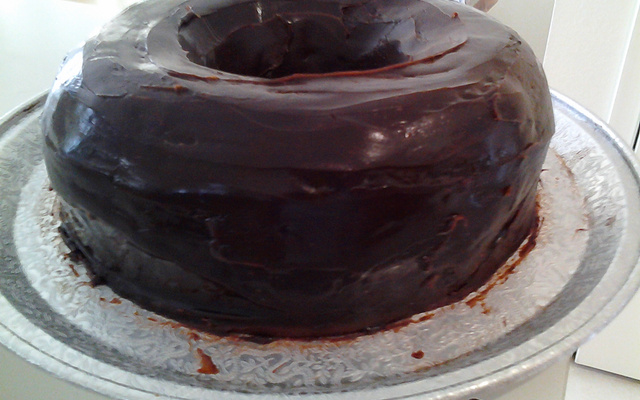 falso ganache de chocolate