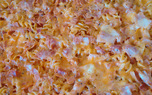 Macarrão talharim de forno