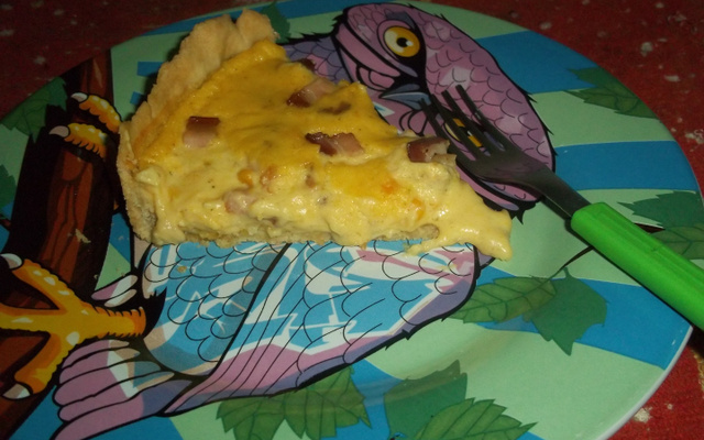 Torta de milho com bacon