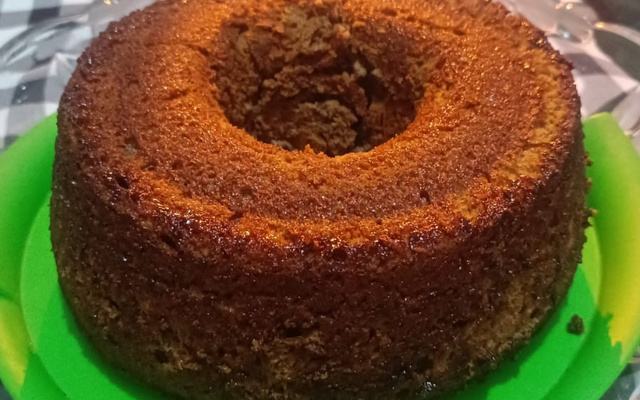 Bolo de banana com chocolate