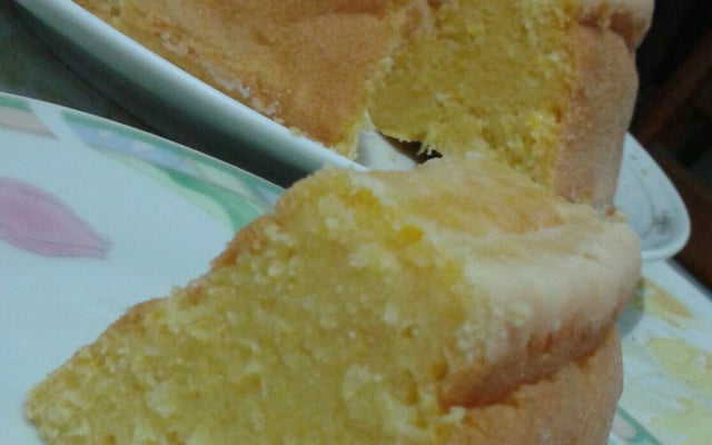 Bolo de milho no liquidificador