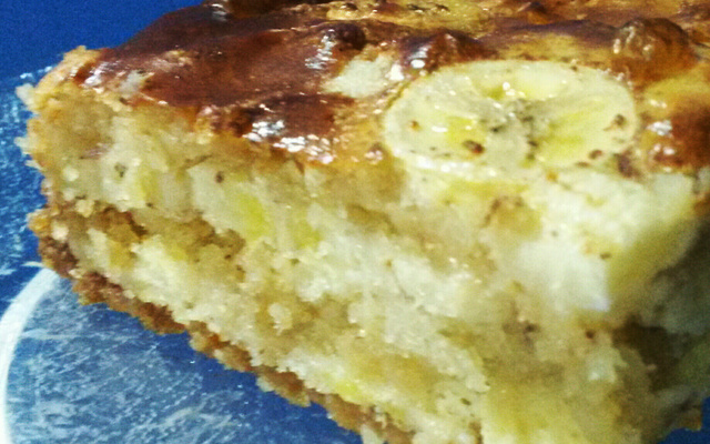 Bolo de banana tipo cuca