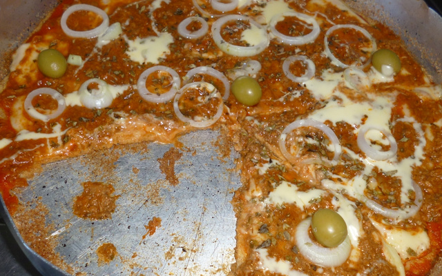 Massa de pizza zero carbo / low carbo