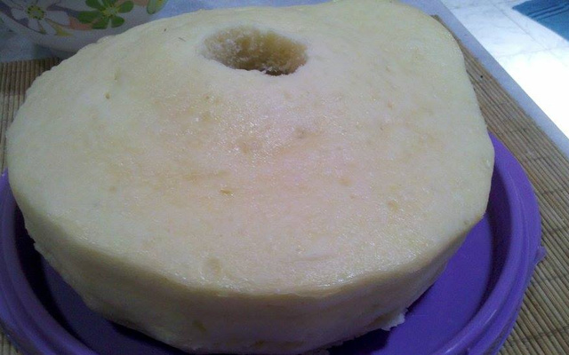 Bolo branco de micro-ondas