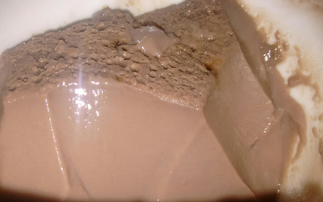 Flan de chocolate