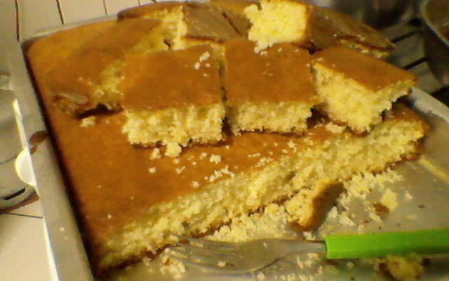 Bolo tradicional de farinha da mamãe Josi