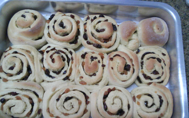 Pãozinho doce enrolado