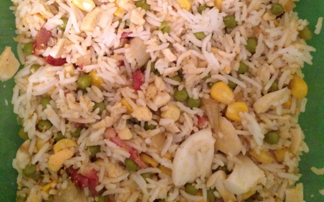 Arroz temperado delicioso