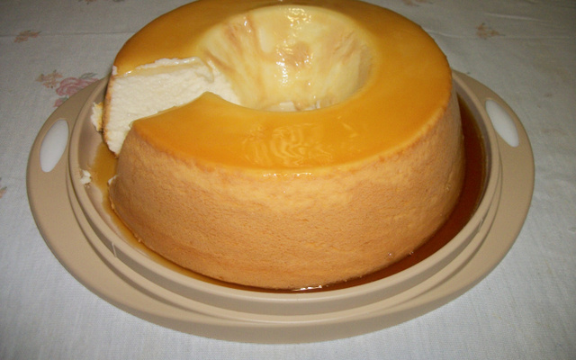 Pudim de claras com leite condensado