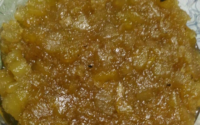 Doce de mamão verde com coco