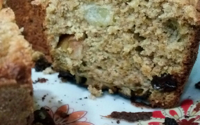 Bolo de banana com aveia sem açúcar