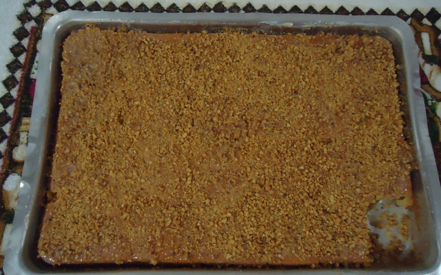 Bolo de amendoim com fubá no liquidificador