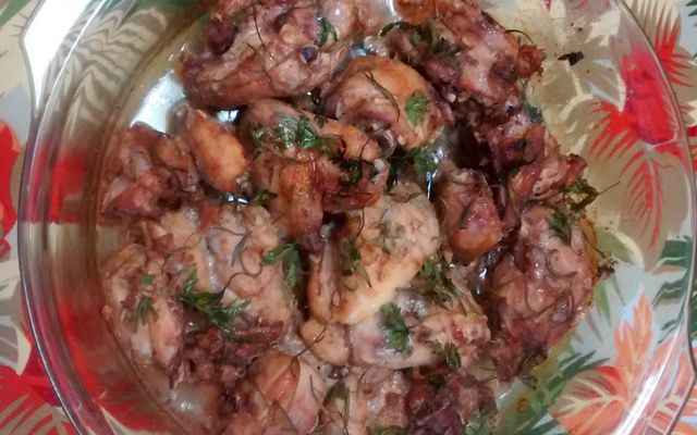 Frango a passarinho ao forno com alecrim