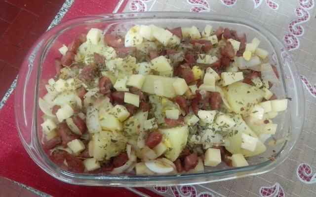 Batata à calabresa