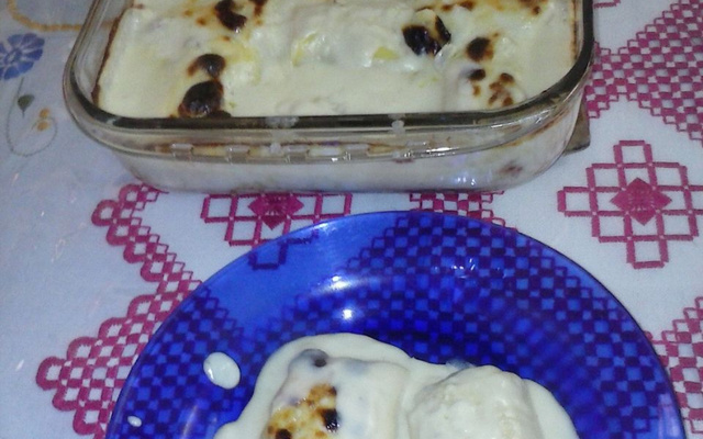 Canelone de queijo e presunto à moda Kukalucas