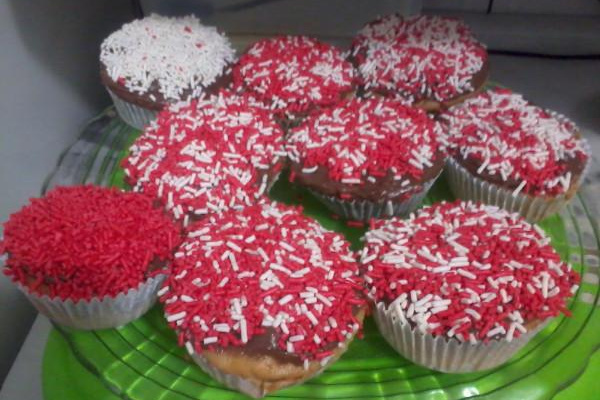 Cupcake de três sabores da Manu