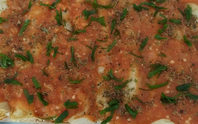 Panqueca de queijo com palmito