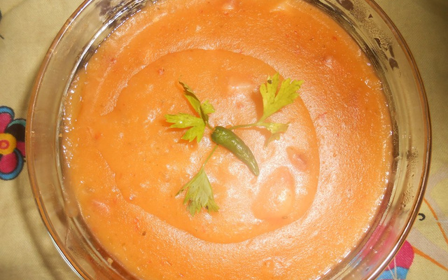 Caldo de aipim picante