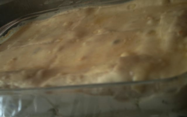 Panquecas de frango ao molho branco