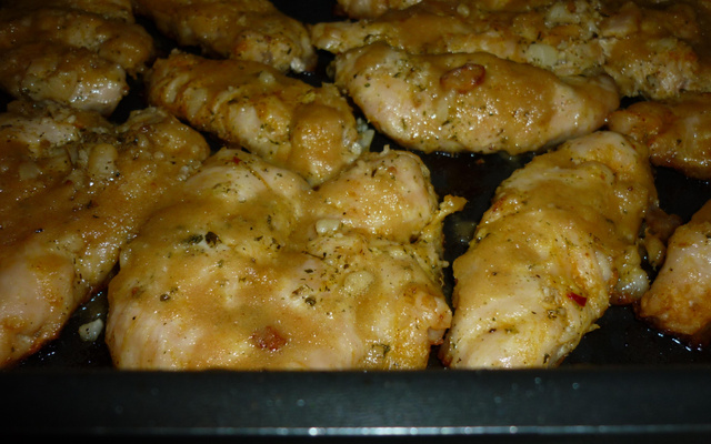 Frango assado à moda do campo