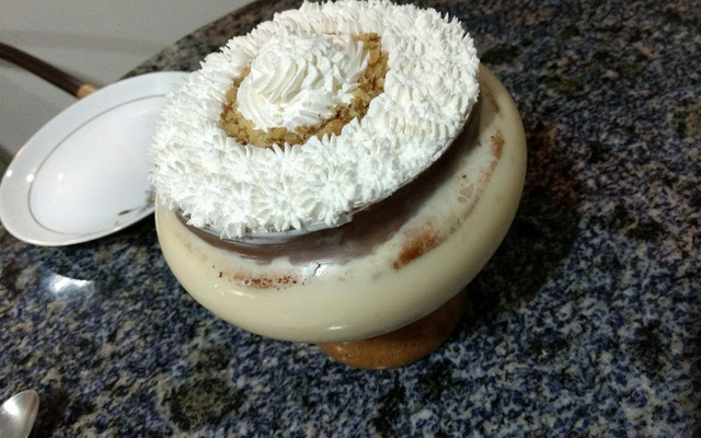 Verrine de nozes e chocolate