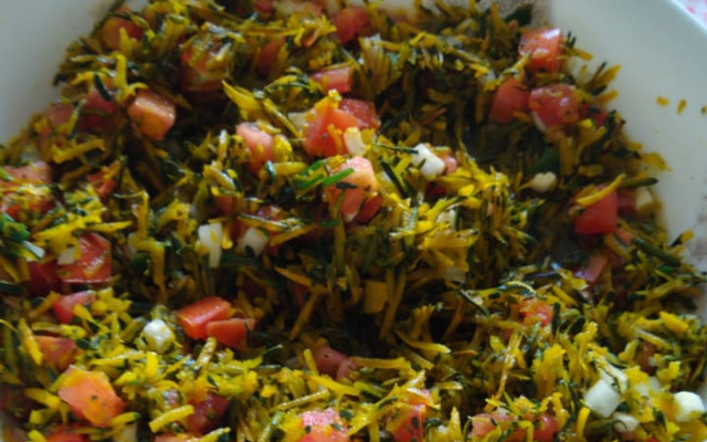 Salada de casca de abóbora