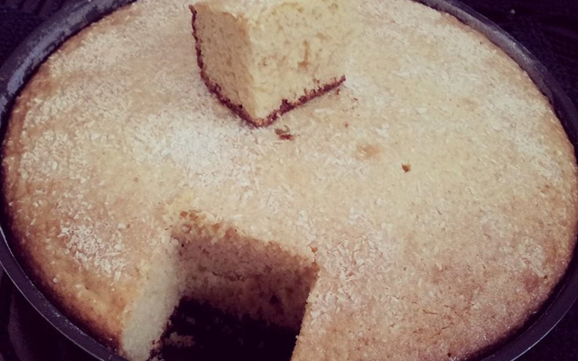 Bolo de fubá fofinho