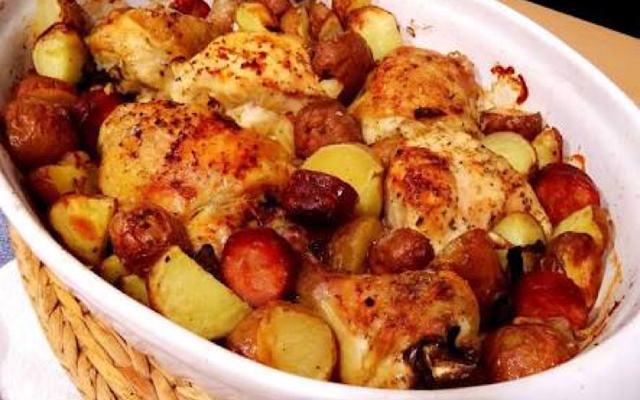 Frango de forno com maionese