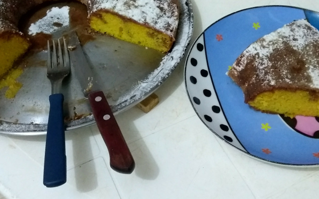Bolo de cenoura (liquidificador)