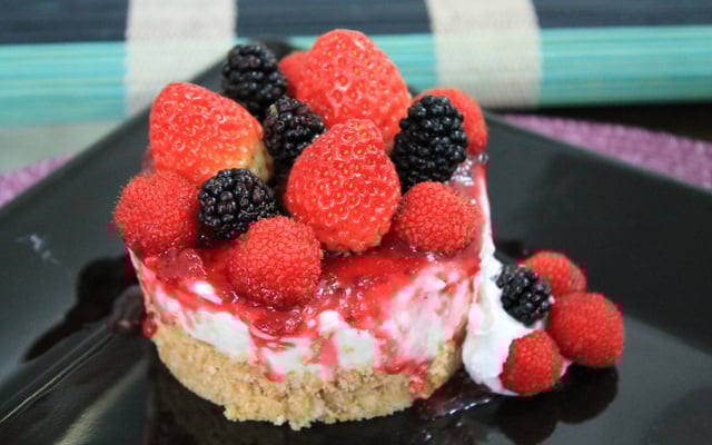 Cheesecake de frutas vermelhas