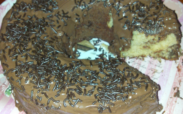 bolo de baunilha no liquidificador