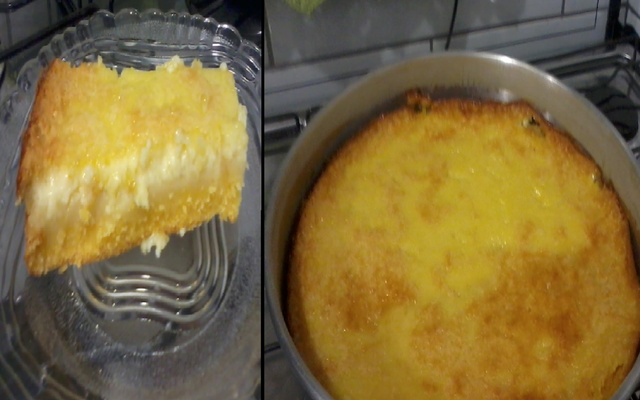 Bolo de fubá cremoso