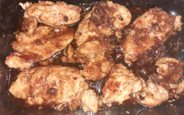 Filé de frango com geleia