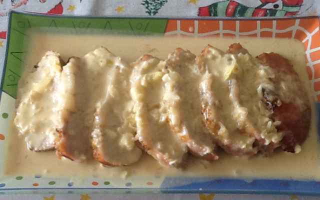 Lombo assado ao vinho com molho especial