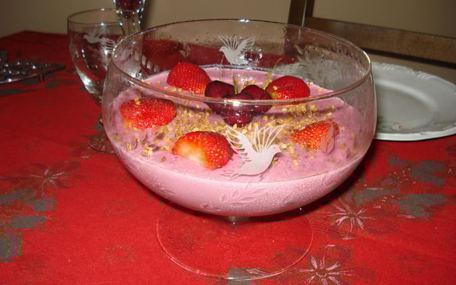 Mousse de Frutas Vermelhas