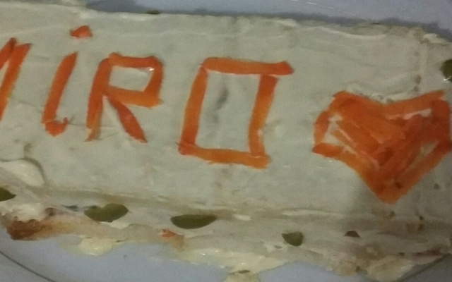 Torta de pão de forma com frango