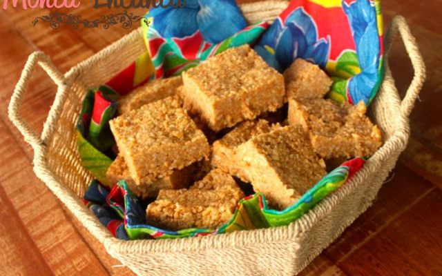 Paçoca com leite condensado