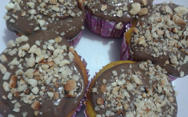 Cupcake de cenoura com Brigadeiro