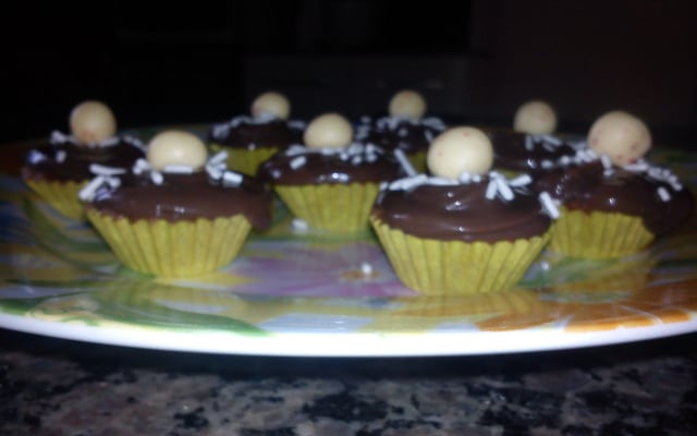 Cupcake de chocolate simples