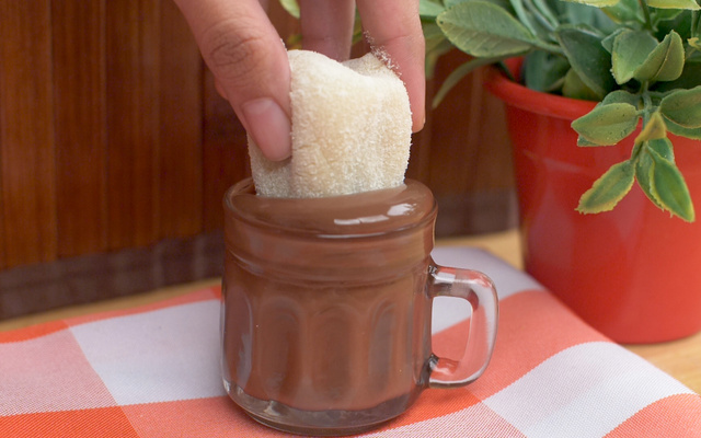 Coxinha de leite em pó