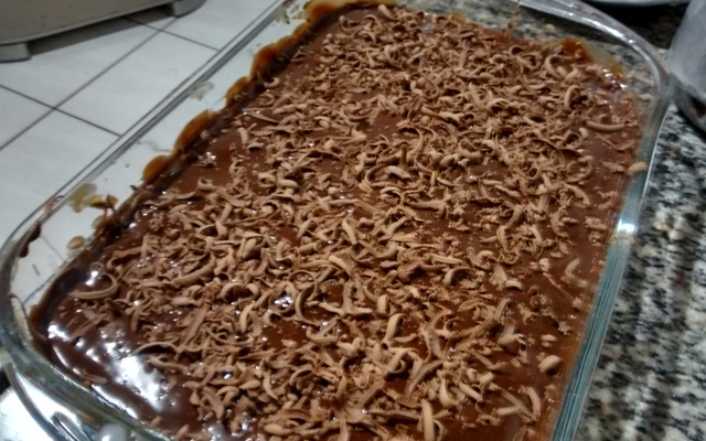 Pavê de baunilha e chocolate