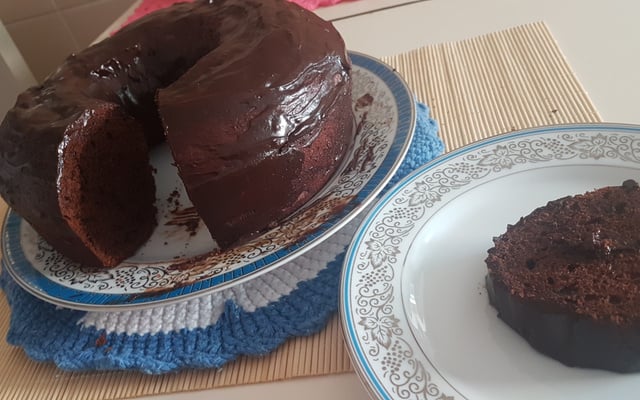 Bolo de chocolate prefeito de liquidificador