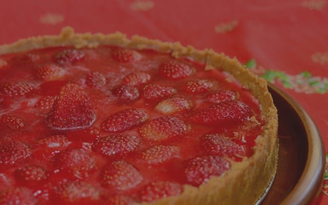 Torta fácil de morango