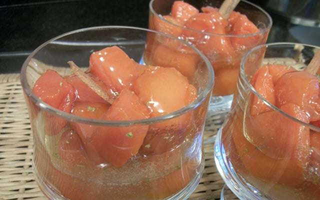 Doce de abóbora em pedaços