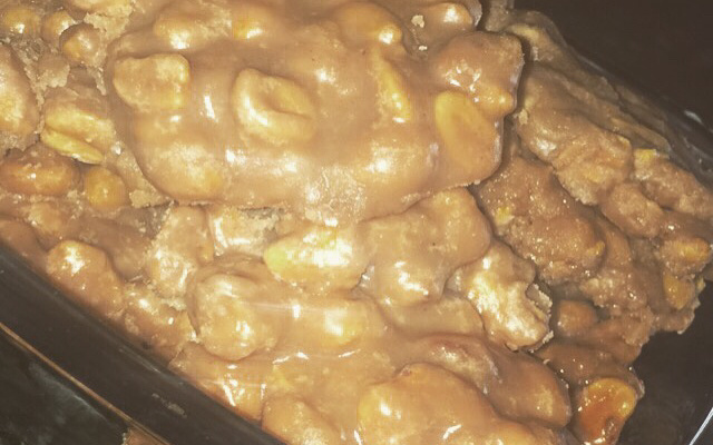 Pé de moleque sem leite condensado