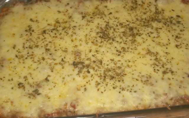 Lasanha de bolacha água e sal