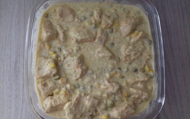Frango ao creme de leite pouca grana