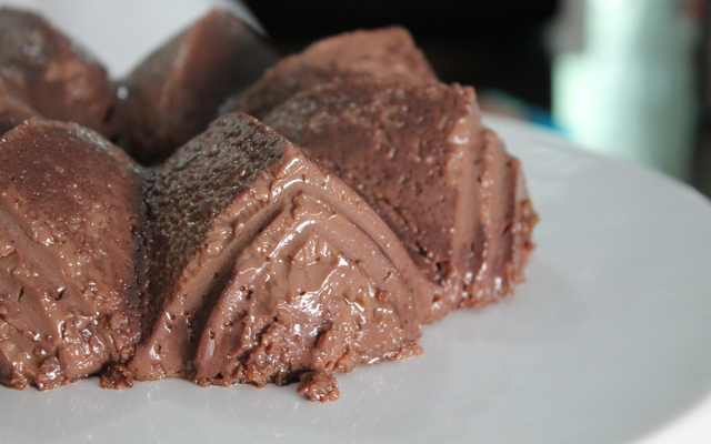 Pudim de brigadeiro de café
