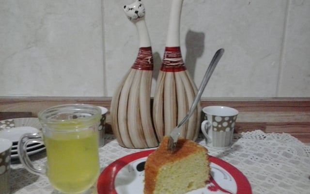 Bolo de laranja champanhe