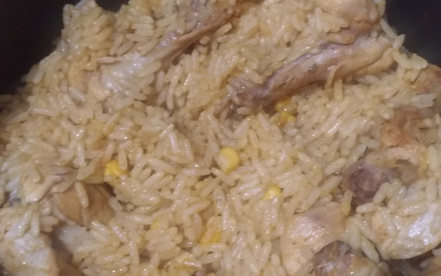 Arroz de frango rapidinho